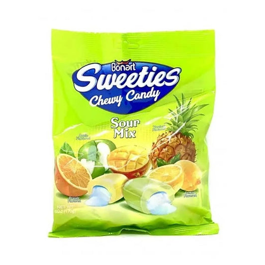 Bonart Sweeties Chewy Candy Sour Mix 170g - Box of 20