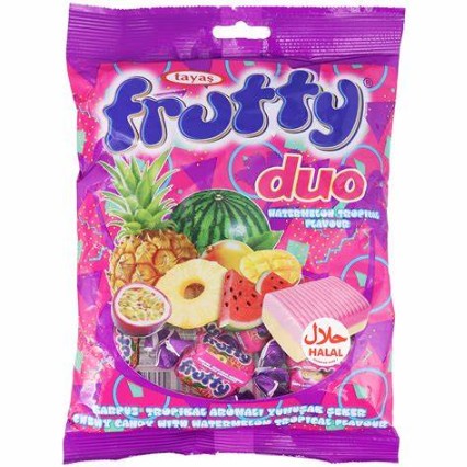 Tayas Frutty Duo Watermelon Tropical 80g - Box of 24