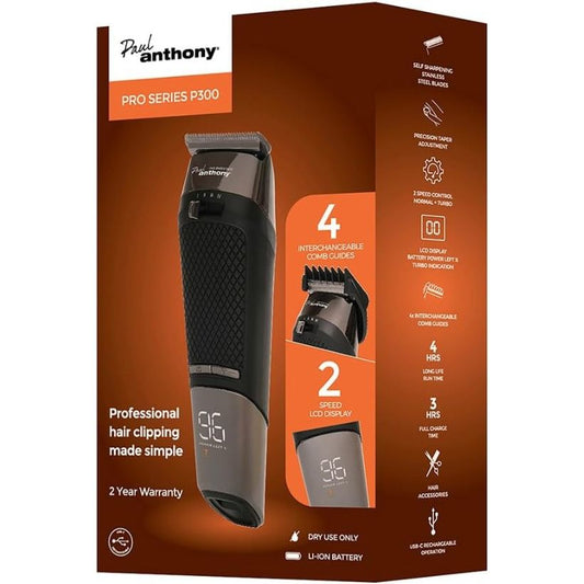 Paul Anthony 'Pro Series P300' USB-C Lithium Cordless Hair Clipper