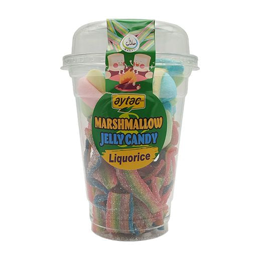 Aytac Marshmallow Jelly Candy Liquorice (150G) - Box of 16