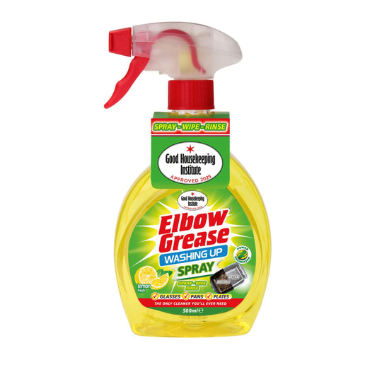 Elbow Grease Lemon Washing Up Liquid Spray 500ml  - Box of 12