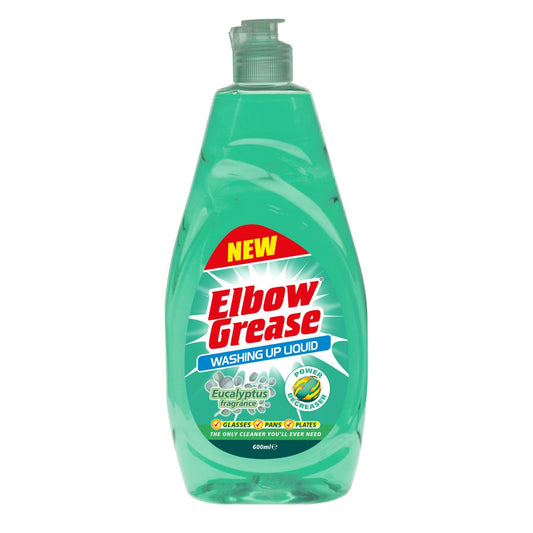 Elbow Grease Eucalyptus Washing Up Liquid 600ml  - Box of 12