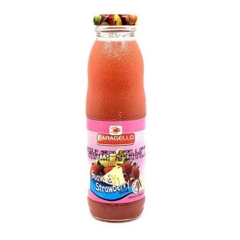 Faragello Strawberry Glass Bottle 1L - Box of 6