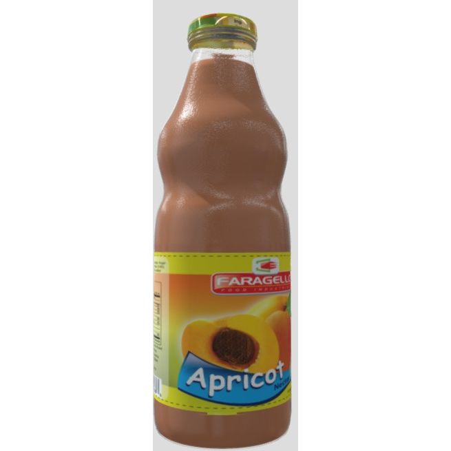 Faragello Apricot Glass Bottle 1L - Box of 6
