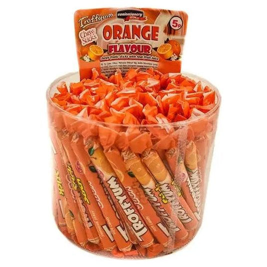 Orange Soft Candy Stick 120pcs - 800g - JM Troffyum