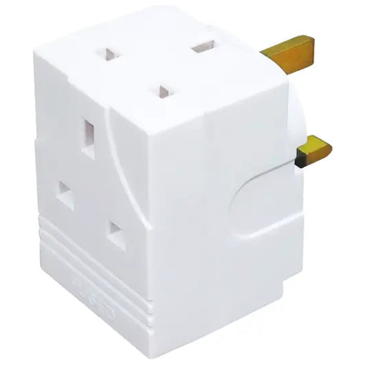 3 Way Mains Adaptor Daewoo - Box of 8