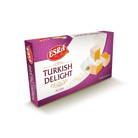 Plain Turkish Delight Esra Lokum - Box of 12