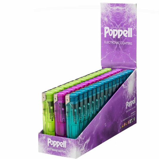 Poppell Electronic Lighters Box of 45