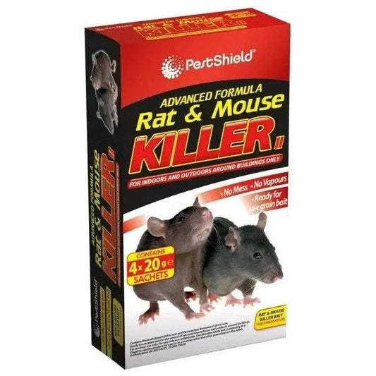 Rat & Mouse Killer Pestshield 4 x 20g Box of 24