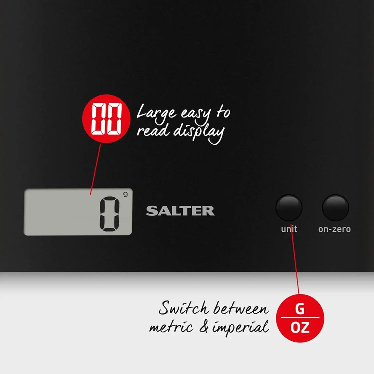 BLACK+DECKER BXBS0001GB Digital Bathroom Scale, High Precision Sensor System, Durable Tempered Glass, LCD Display, White