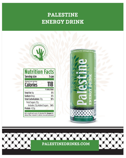 24 x Palestine Energy Drink 250ml