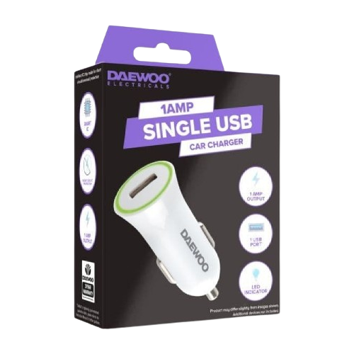Single USB Port Car Charger