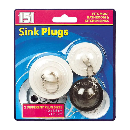 Sink Plugs 3pk - Box of 12