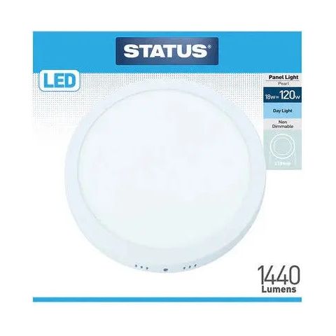 Status LED Panel Light Pearl Day Light 120w 210mm 1440 Lumens