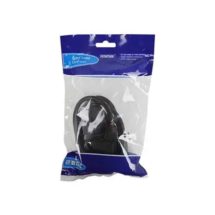 Status 1 Metre Scart Lead Black - Box of 5