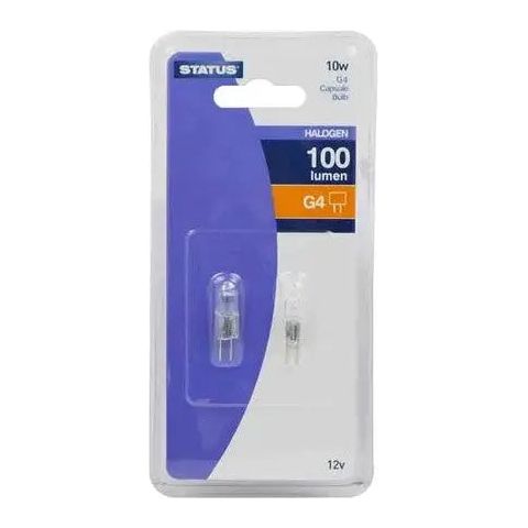 Status Halogen Capsule Bulb G4 10watt (2 pack) - Box of 10