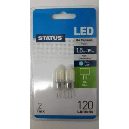 G4 LED Capsule Bulb Day Light 1.5w (15w) 2 Pack