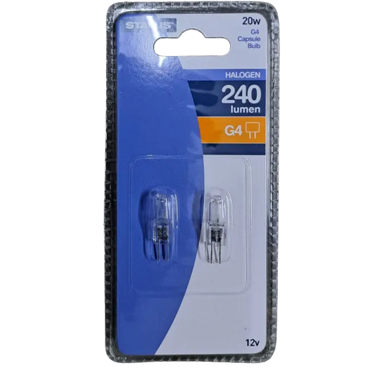 Status 20w Halogen G4 Capsule 2 Pack - Box of 10