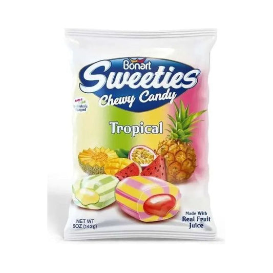 Sweeties Chewy Candy Tropical 142g - Box of 24