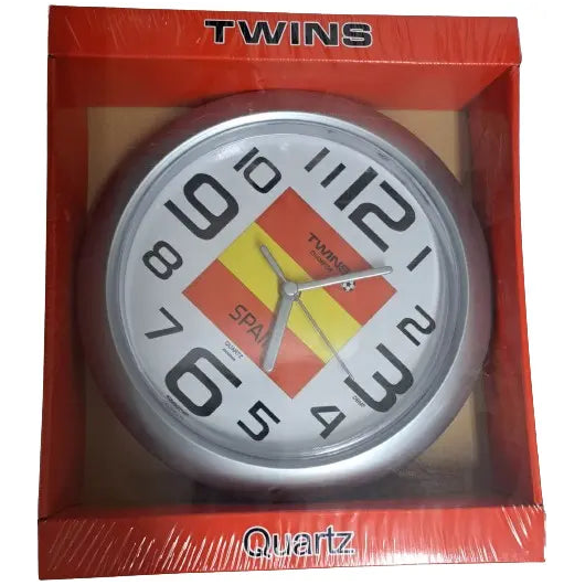 Twins Clock Spain Flag AWAWM06
