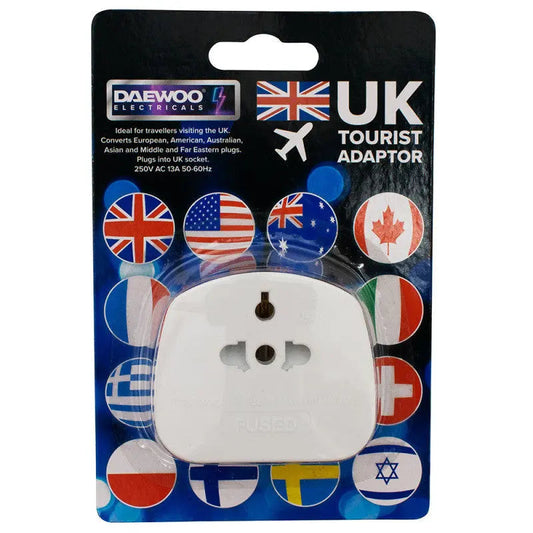 UK Vistor Travel Adaptor Daewoo - Box of 10