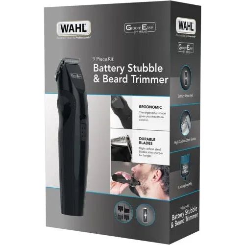 Wahl 9 Piece Stubble and Beard trimmer Battery Operated