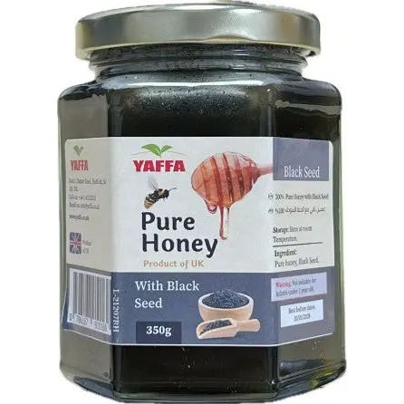 Yaffa Pure British Honey (Black Seed Infusion) 350g