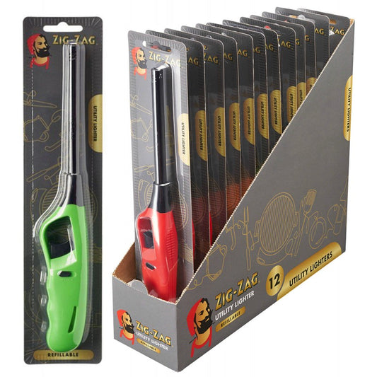Zig Zag Utility Lighters Box of 12