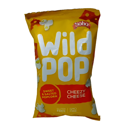 Wild Pop Cheezy Cheese Flavour Popcorn 70g. (01/26)