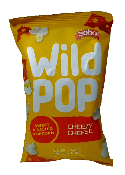 Wild Pop Cheezy Cheese Flavour Popcorn 70g - Box of 20