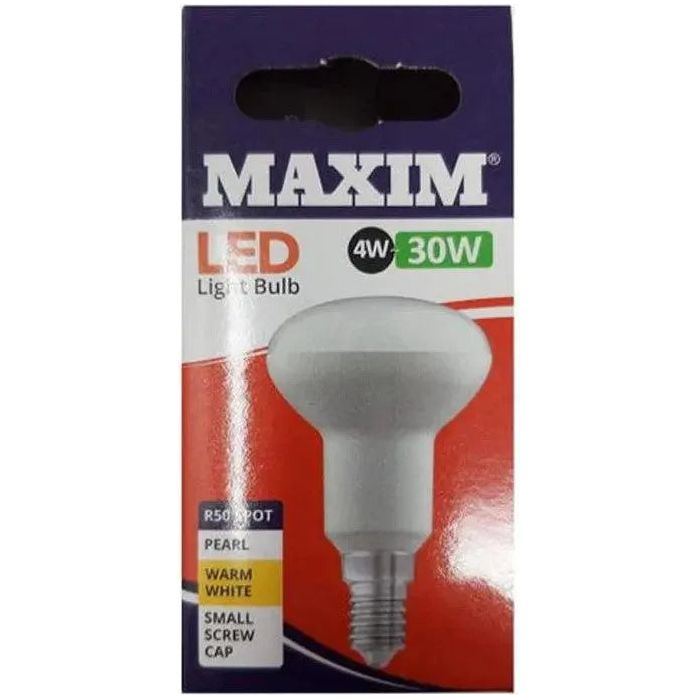 R50 Spot Light Warm White 30w (4w) E14 Pearl LED Bulb – Big Bulk Buys