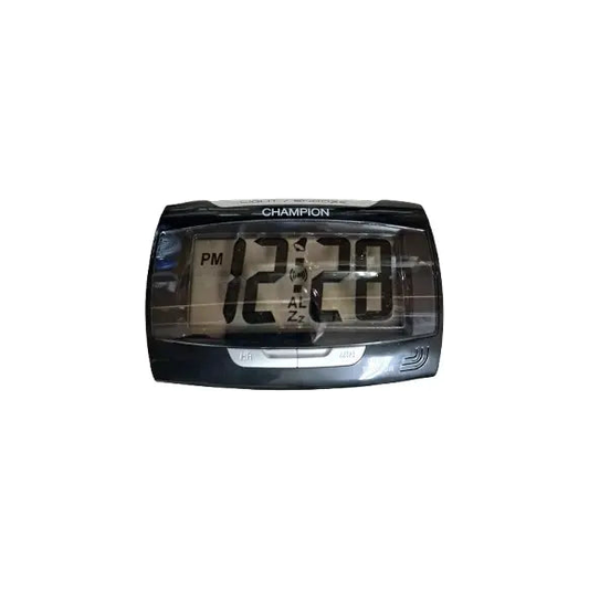 Champion Light Sensor Clock Black