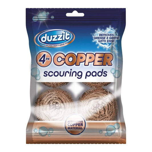 Copper Scouring Pads 4 pack Duzzit - Box of 12