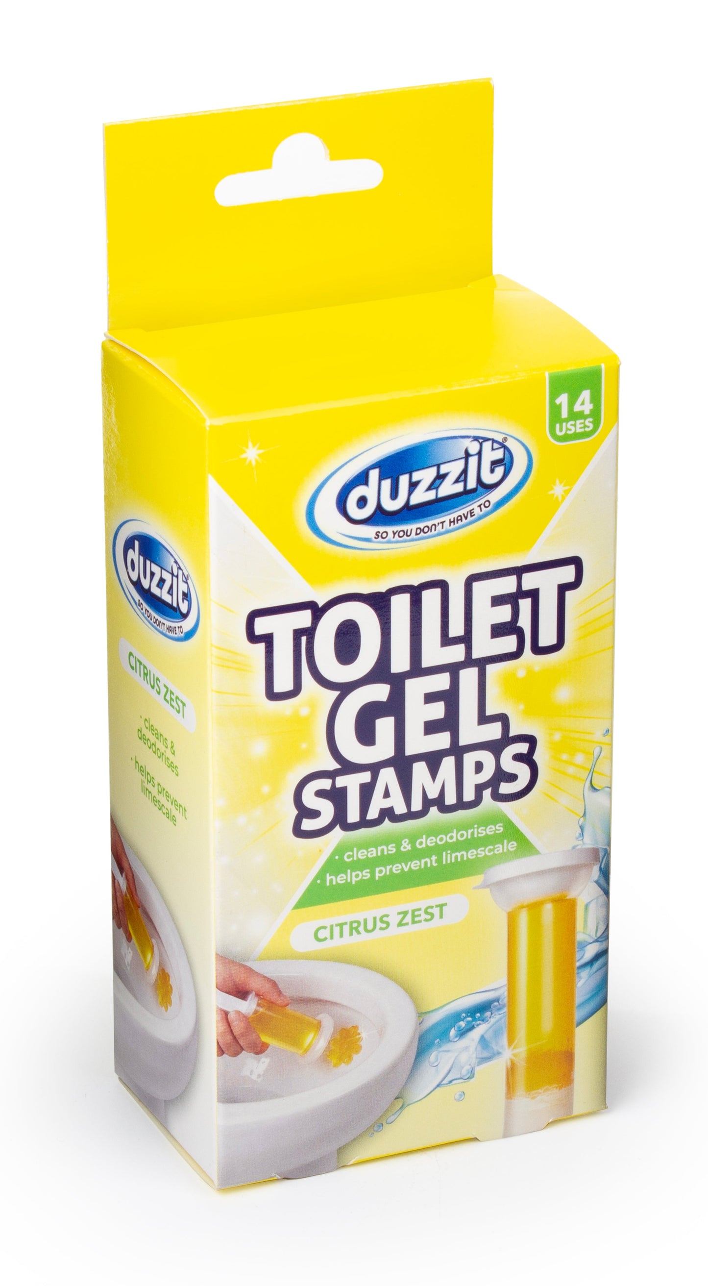Duzzit Toilet Gel Stamps Citrus Zest x 12