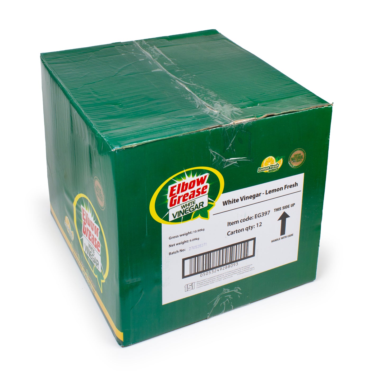 Elbow Grease White Vinegar Spray 750ml Lemon Fresh x 12
