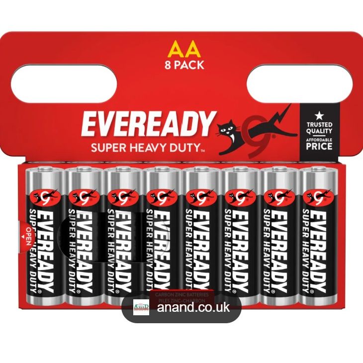 Eveready Super Heavy Duty AA 8 Pack x 20