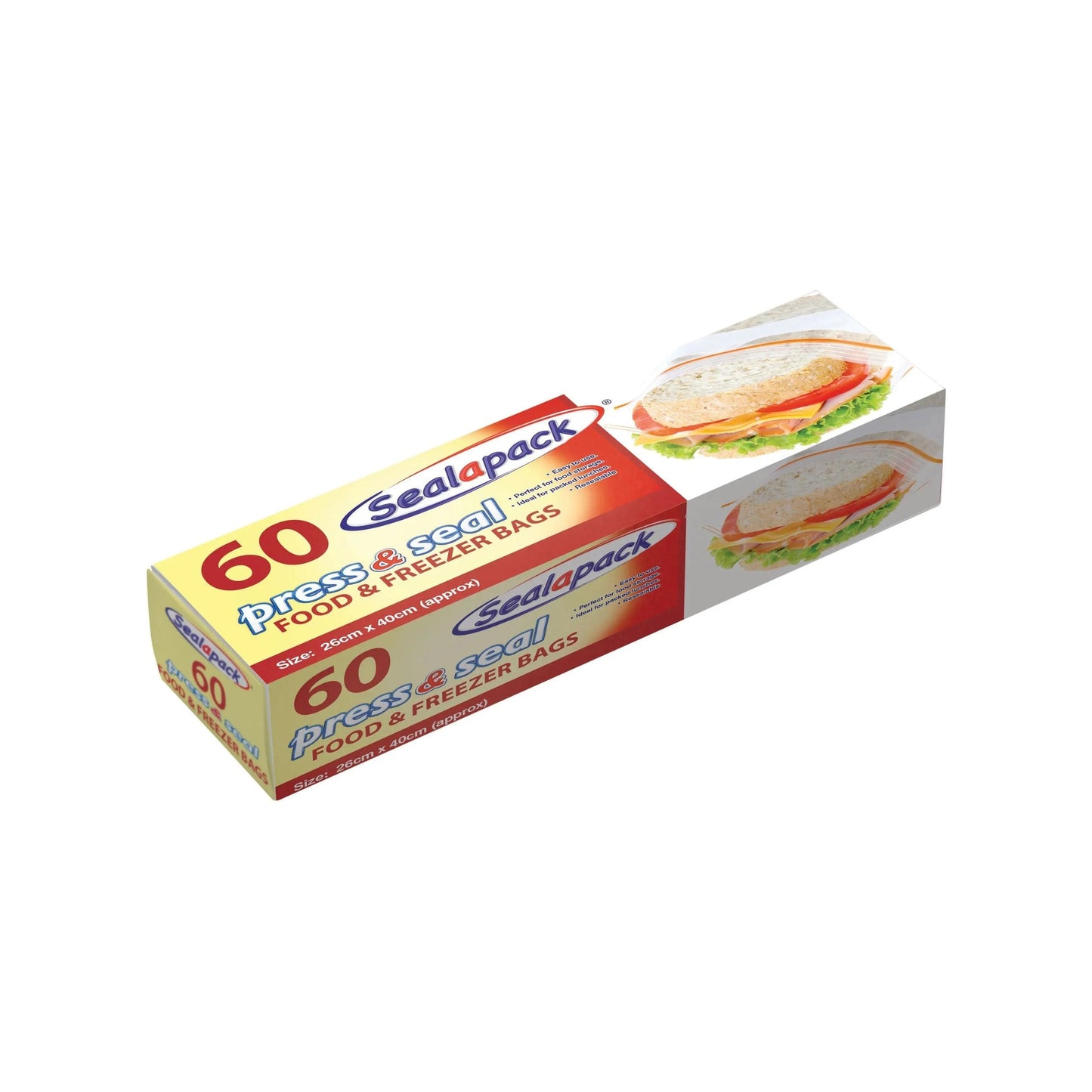 Food & Freezer Bags 17cm x 21cm - 60 Pack - Box of 12