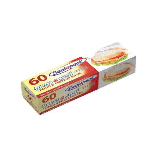 Food & Freezer Bags 17cm x 21cm - 60 Pack - Box of 12