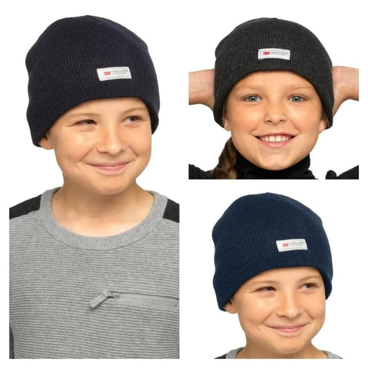 Kids Thinsulate Beanie Hat (Without Turn Up) Pack of 12