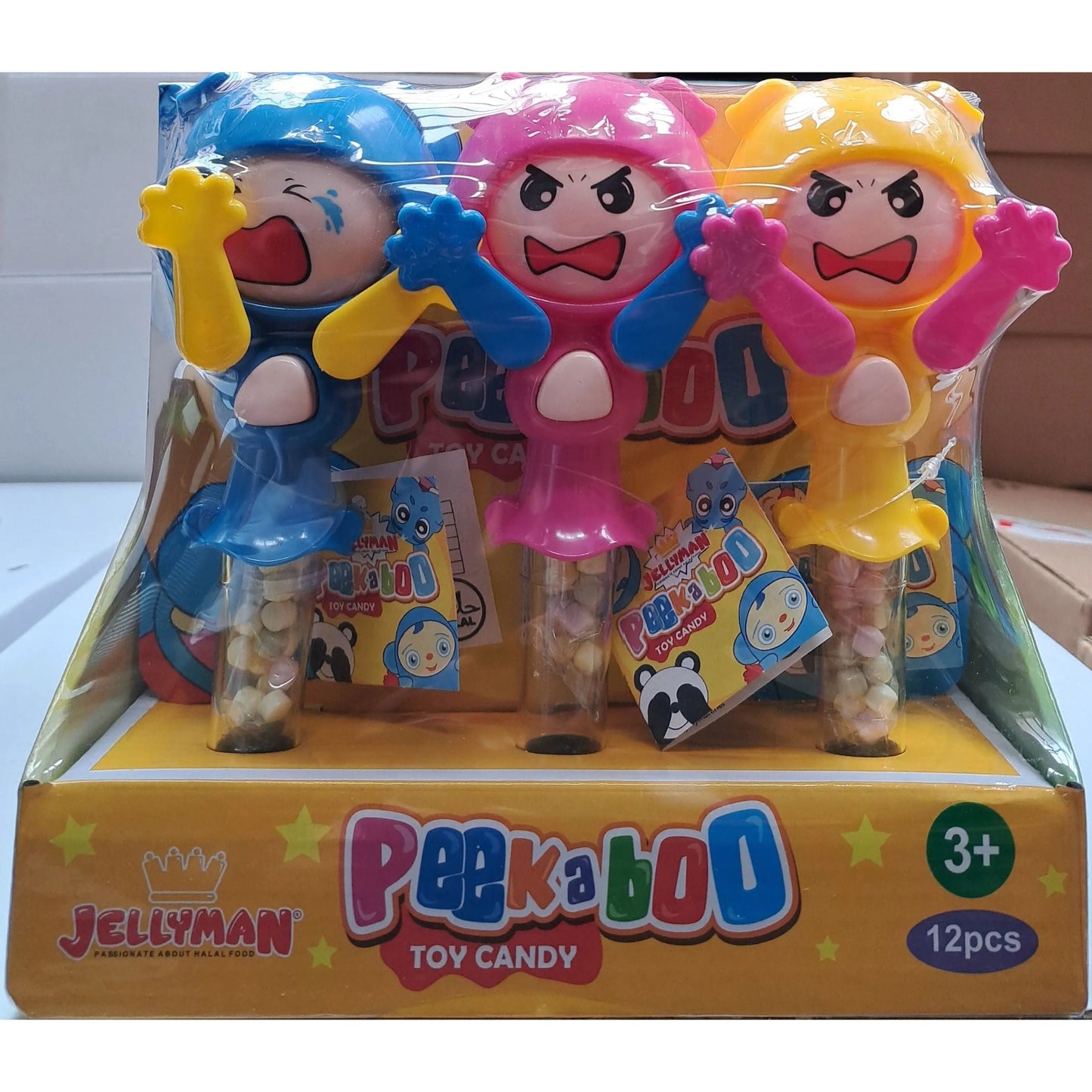 Jellyman Peekaboo Toy Candy Box of 12