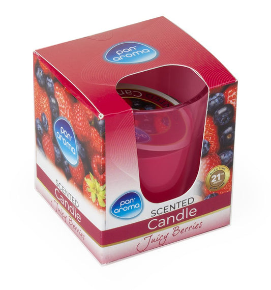 Colour Glass Candle Juicy Berries