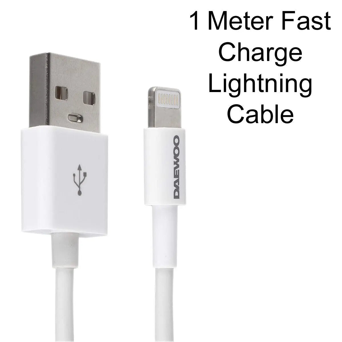 1 Metre USB-A To 8 Pin Lightning Fast Charge Cable - Box of 6