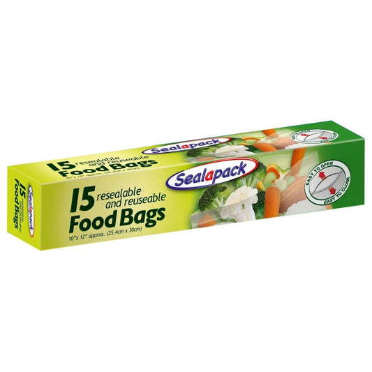 Food Bags 25.4cm x 30cm - 15 Pack - Box of 18