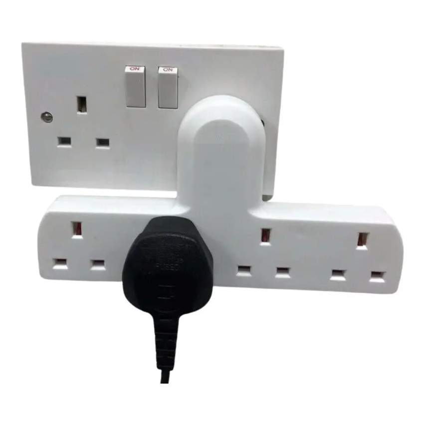 Pro Elec 4 Way Extension Socket Adapter