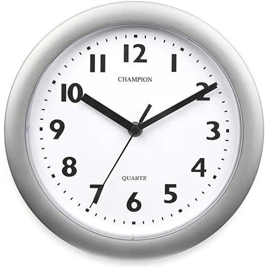 Champion Wall Clock Silver
