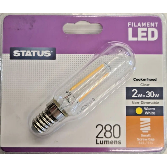 Status 30w Filament LED Cookerhood Clear SES Warm White - Box of 10