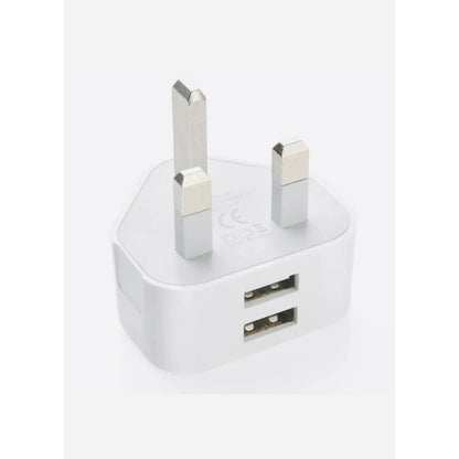 Dual USB Mains Charging Plug