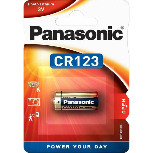 Panasonic CR123 Photo Battery - Box of 10