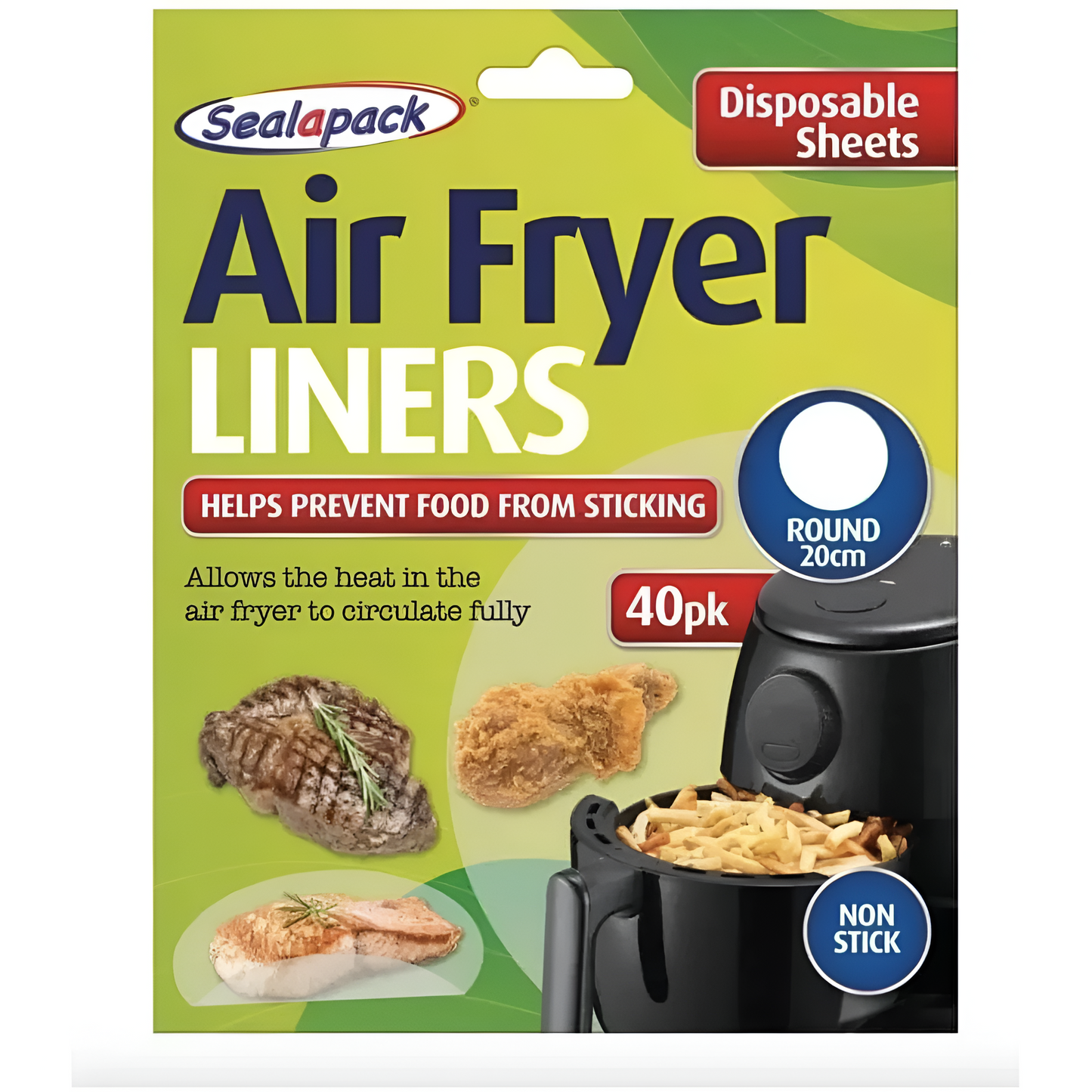 Disposable Air Fryer Liner Round 40 Pack