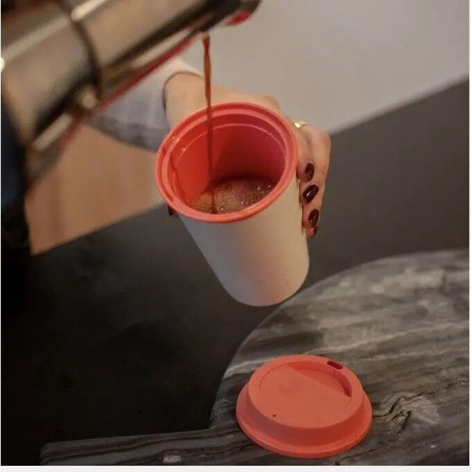 340ml Insulated Cup Peach - Circular Now & Co - Box of 10